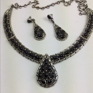 COPY - STERLING BLACK ONYX Native American set. VINTAGE 1980’s